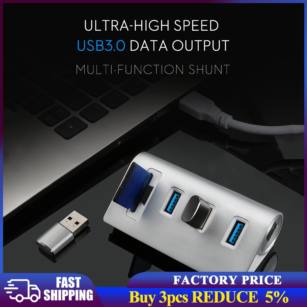 Rocketek multi usb3.0 hub 3 port adapter splitter Power Interface SD TF Card Reader for MacBook Air computer laptop