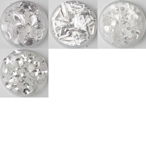 30Gram 3-25Mm Kristal Transparante Losse Pailletten Pailetten Naaien Bruiloft Decoratie Craft Diy Kledingstuk Accessoires