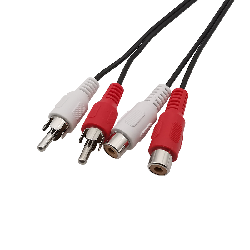 Rca Mannelijke Stekker/Rca Vrouwelijke Socket Naar Blote Draad Open Einde Audio Videocamera Kabel Verlenging Solderen Diy Snoer Connector