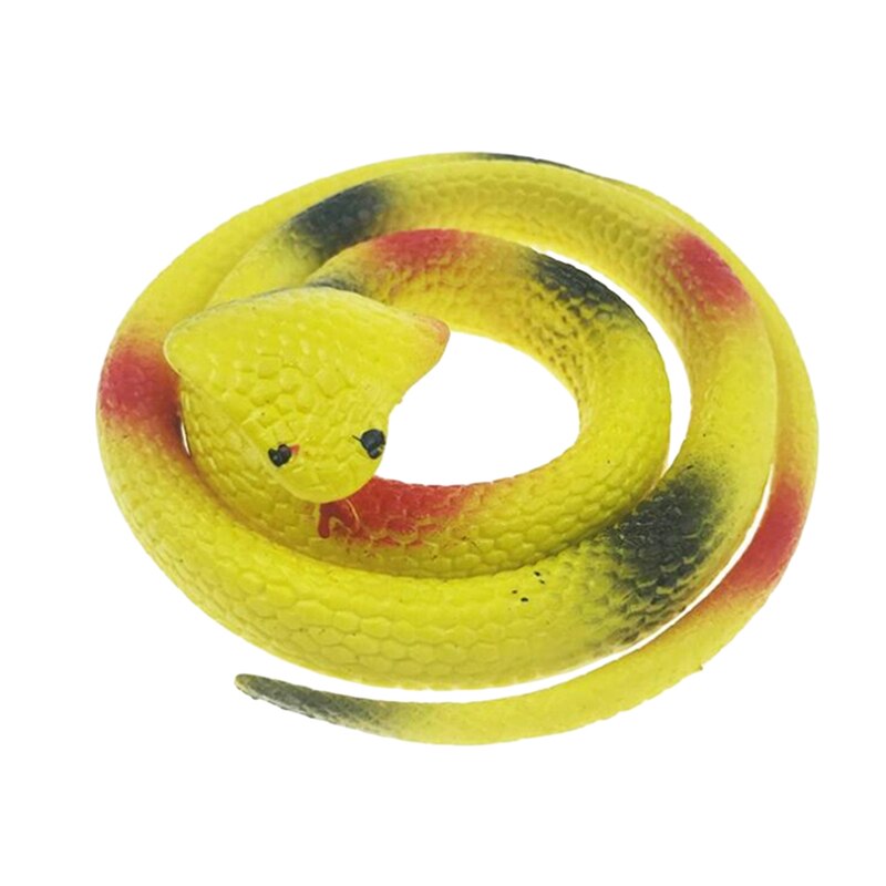 Nep Slang Speelgoed Kids Shocker Scary Simulatie Rubber Slang Tricky Spoof Halloween Jokes Prank Prop Antistress Speelgoed Kinderen: yellow