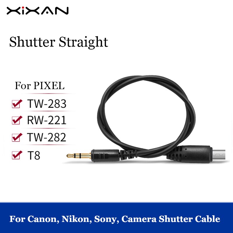 XIXAN – câble de raccordement pour obturateur à distance, 3.5mm, pour Canon, Nikon, Sony, Pentax, DC0, DC2, S2, N3, S2