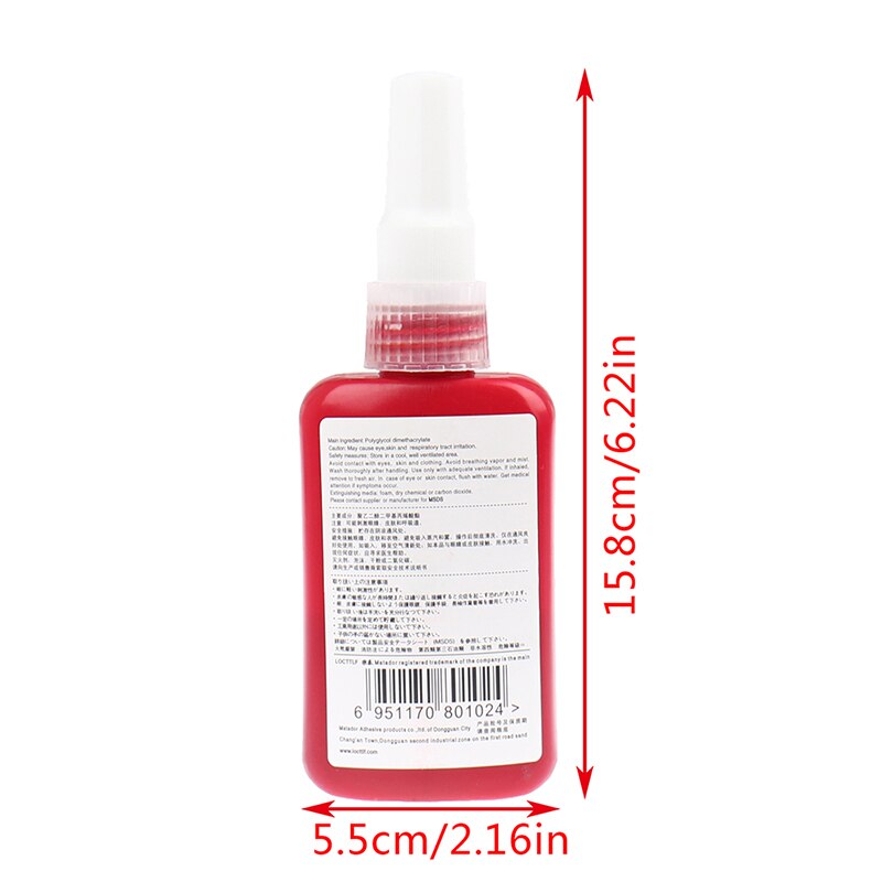 290 50ml Cylindrical Retainer Locking Adhesive Metal Screw Anaerobic Adhesive Thermal Strength Environment Glue