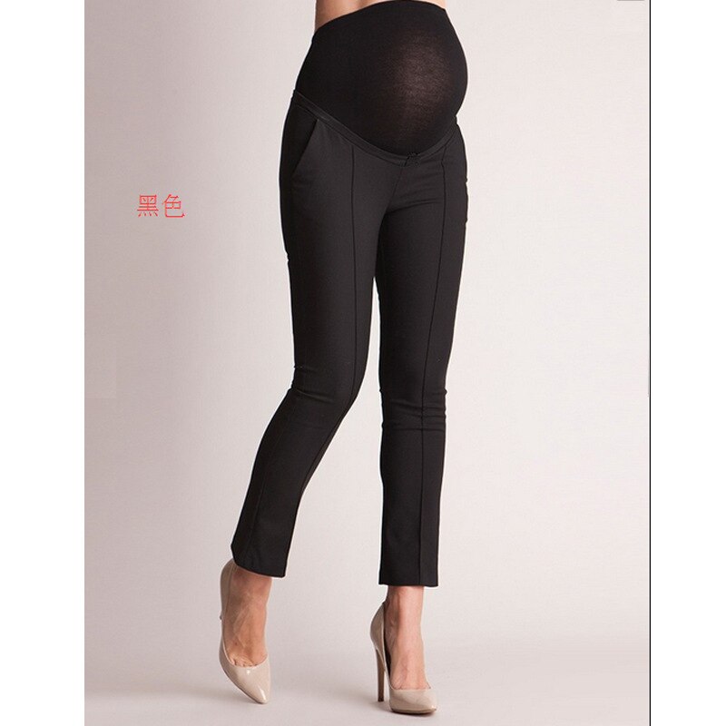 Maternity Pants Solid Color Hip Leggings Trousers Lift Elastic Belly Protection Comfortable Soft Pregnant Women Clothes: 2 / S