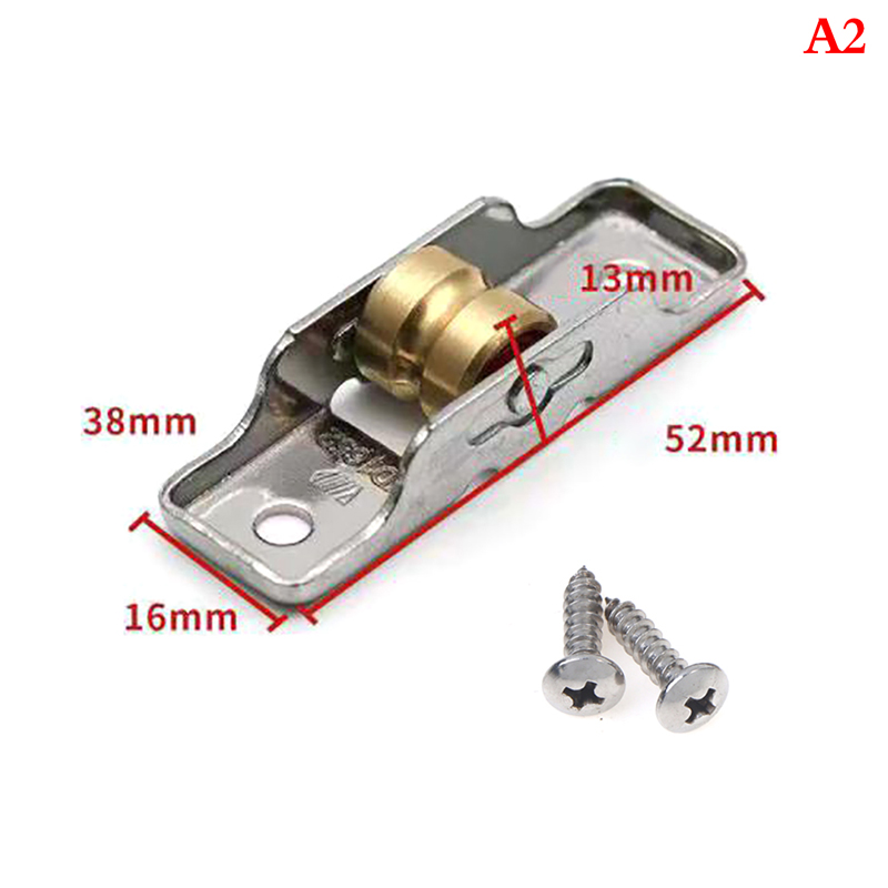 1pz ruote per porte scorrevoli rulli per porte scorrevoli in acciaio inossidabile muto pesante rulli per cuscinetti per porte scorrevoli hardware per mobili