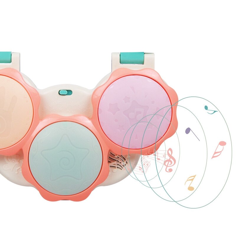Educatief Elektronische Hand Klappen Drum Kleurrijke Ontwikkeling Baby Ligence Drum Leren Muzikale Speelgoed Voor Babys