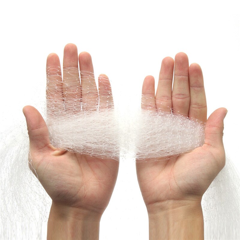 8ft-16ft Big Hand Cast Fishing Net Gill Spin Network Bait Net with Sinker Carp Fishing Tackle Accessory