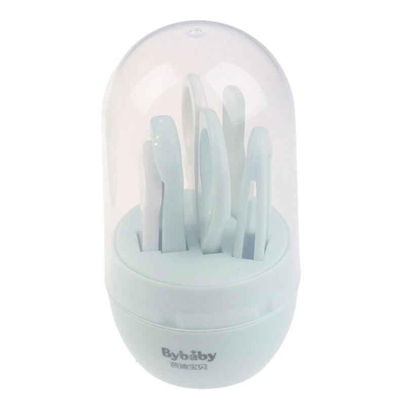 Animal Owl Shape Baby Nail Trimmer Set Nail Care Kit Kid Safe Portable Nail Scissors File Tweezer: Green Tranparent