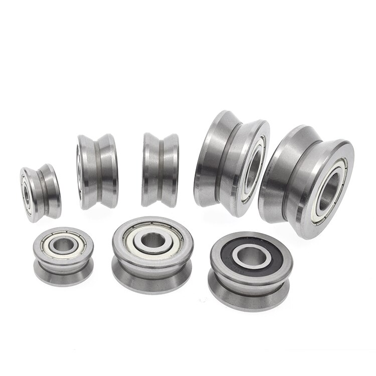 4pcs LV202-41 ZZ 15x41x20 mm V groove puller roller ball bearing Traces walking guide rail bearings 15mm * 41mm * 20mm