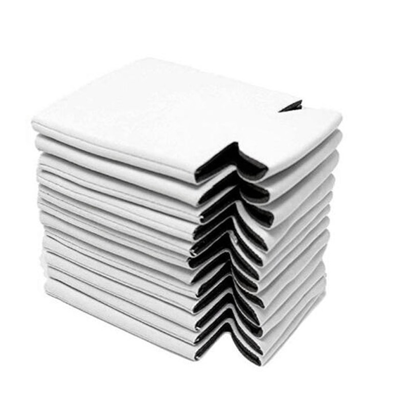 10 stk neopren øl dåsekøler drikke kop flaske ærme isolator wrap cover hvid: Default Title