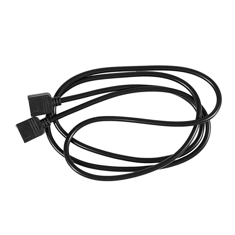 Tiras LED RGB 4 Pin conector hembra a hembra Cable de extensión negro 1M