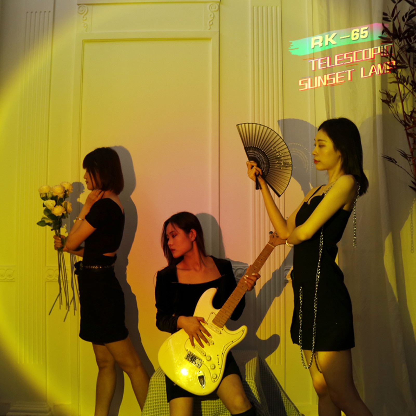 Retractable Sunset Lamp Sunset Lamp Floor Lamp Live Broadcast Sun Never Sets Projection Sunset Atmosphere Lamp