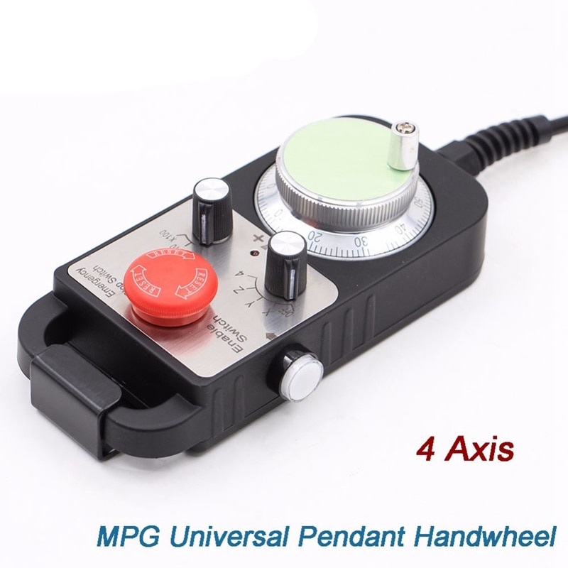 Universal 5V/12V/24V 100PPR CNC 6axis Mpg Pendant Handwheel With Emergency Stop Fanuc Siemens Universal 5V/12V/24V 100PPR CNC 6axis Mpg Pendant Handwheel With Emergency Stop Fanuc Siemens