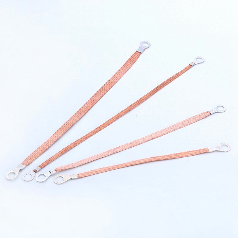 3PCS Span cable / bridge connection ground wire copper braid copper clad aluminum2.5/4/6square 200mm / 250mm / 300mm