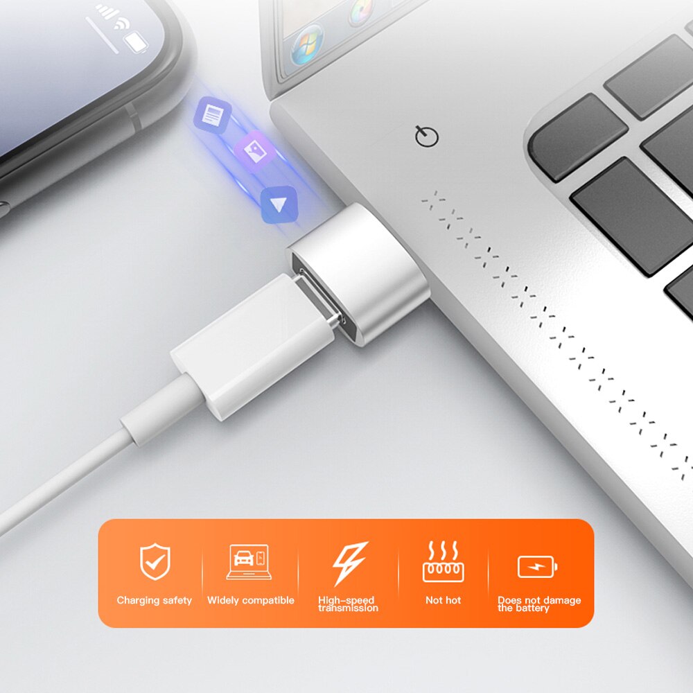 2PCS USB Typ C OTG Adapter Für iPhone 12 USB C Männlich Zu Micro USB Weibliche Kabel Konverter Für macbook PC USB Zu Typ-c OTG Kabel