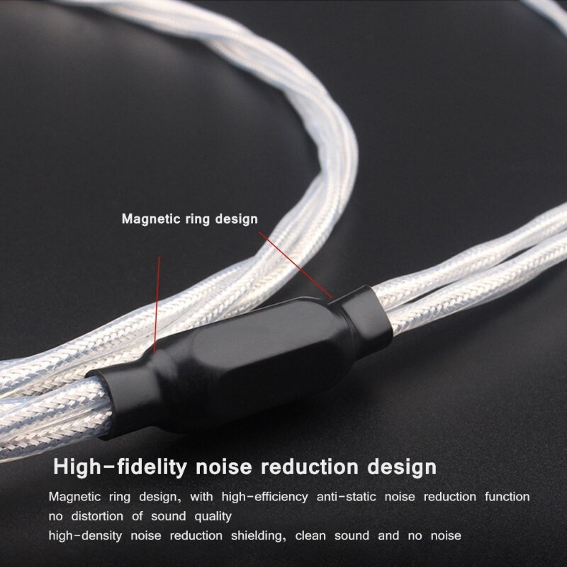 Pegamento negro de grado fiebre LP PTFE, Cable aislado Chapado en plata, fonógrafo, Cable de Audio, Cable de tierra