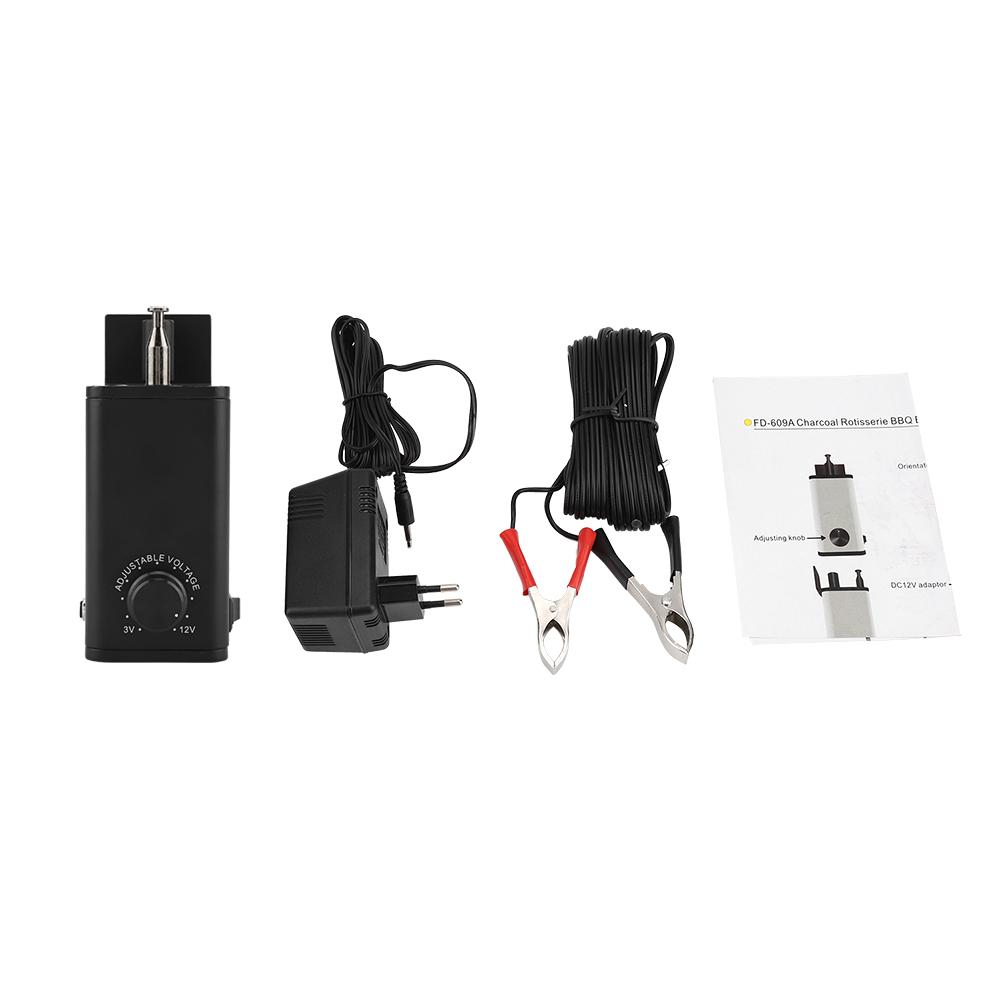 TOPINCN BBQ DC 3-12V Output Adjustable BBQ Roast Rotisserie Grill Motor Rotator Barbecue Tool