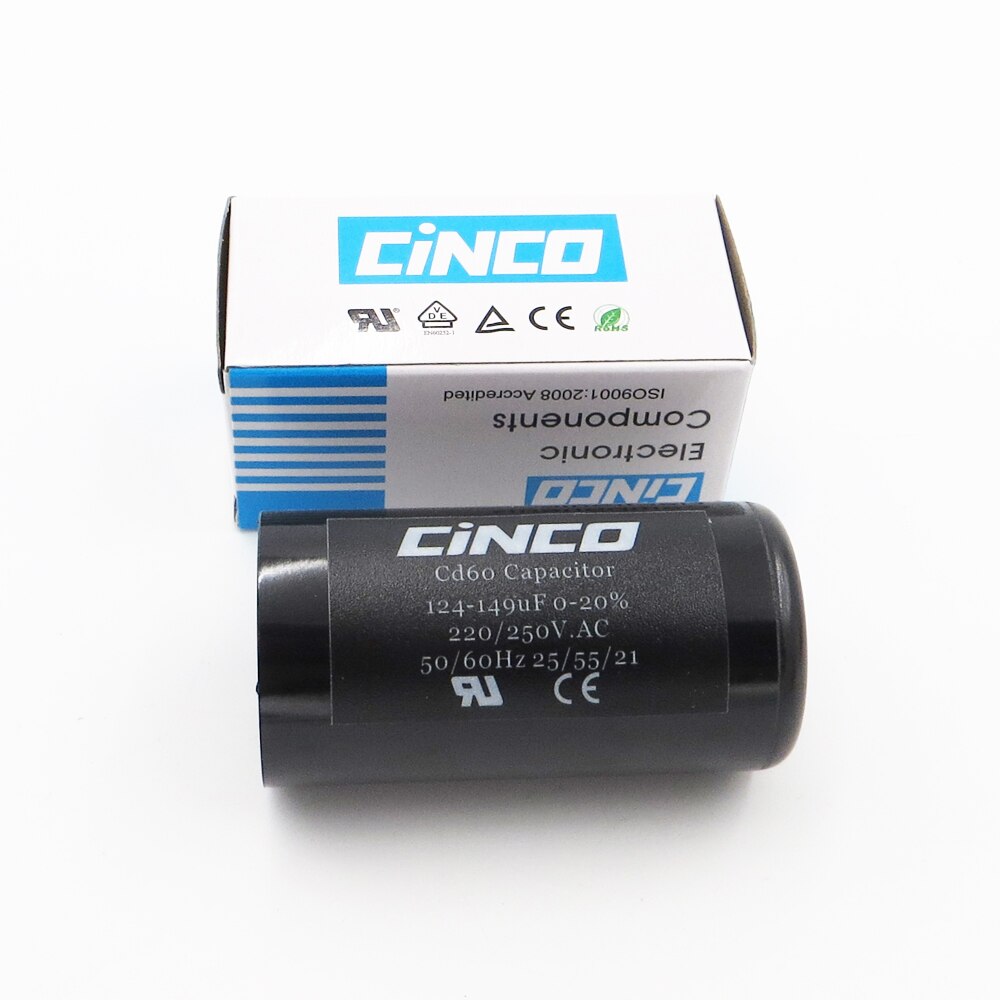 124-149MFD 220V 250V 275V CD60 Air Compressor Washing Machine Start Capacitor 124-149 mf uf Compressor 220VAC 250VAC