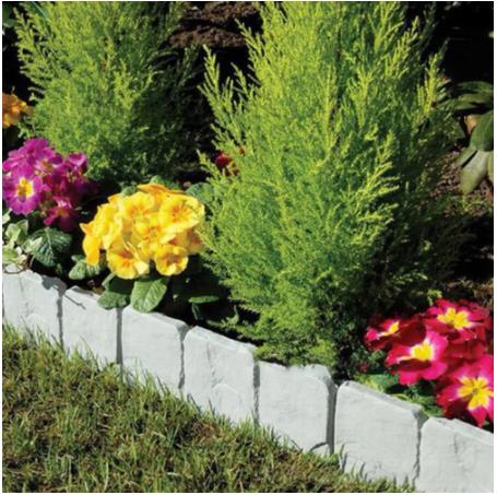 PP Imitation Stone Fence Garden Simulation Fence Plastic Foldable Splicing Fence Garden Gardening Grass Courtyard Decoration