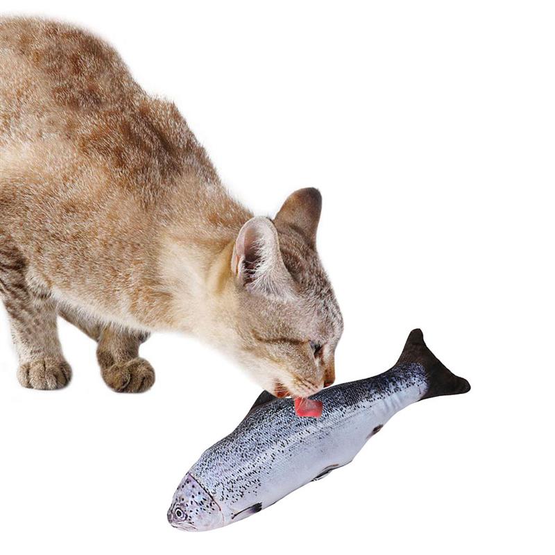 Fisk form katt leke bitebestandig kattunge tygge leke kattemynte kjæledyr leke kattunge tenner leke katt interaktiv leke kjæledyr trening leke: 2