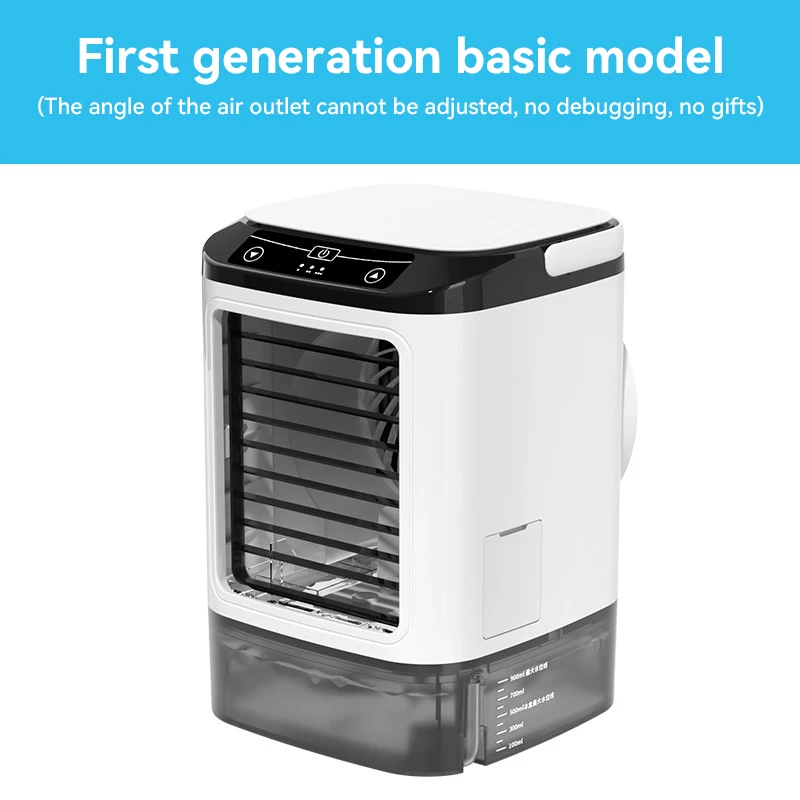 Xiaomi mijia ventilador de ar condicionado portátil spray duplo atomização ultrassônica 3 velocidades mudo refrigerador de ar luz noturna ventilador elétrico casa: Marfim