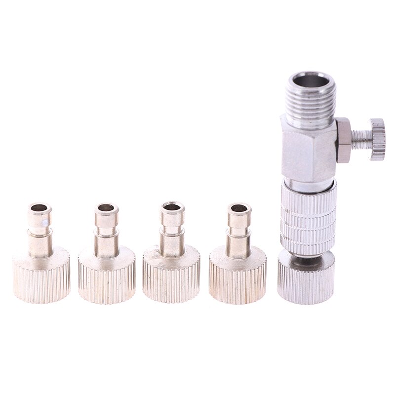 1pc Airbrush Quick Plug Connector Airbrush Quick Release Coupling Disconnect Adapter With 1/8" Plug Fitting Part