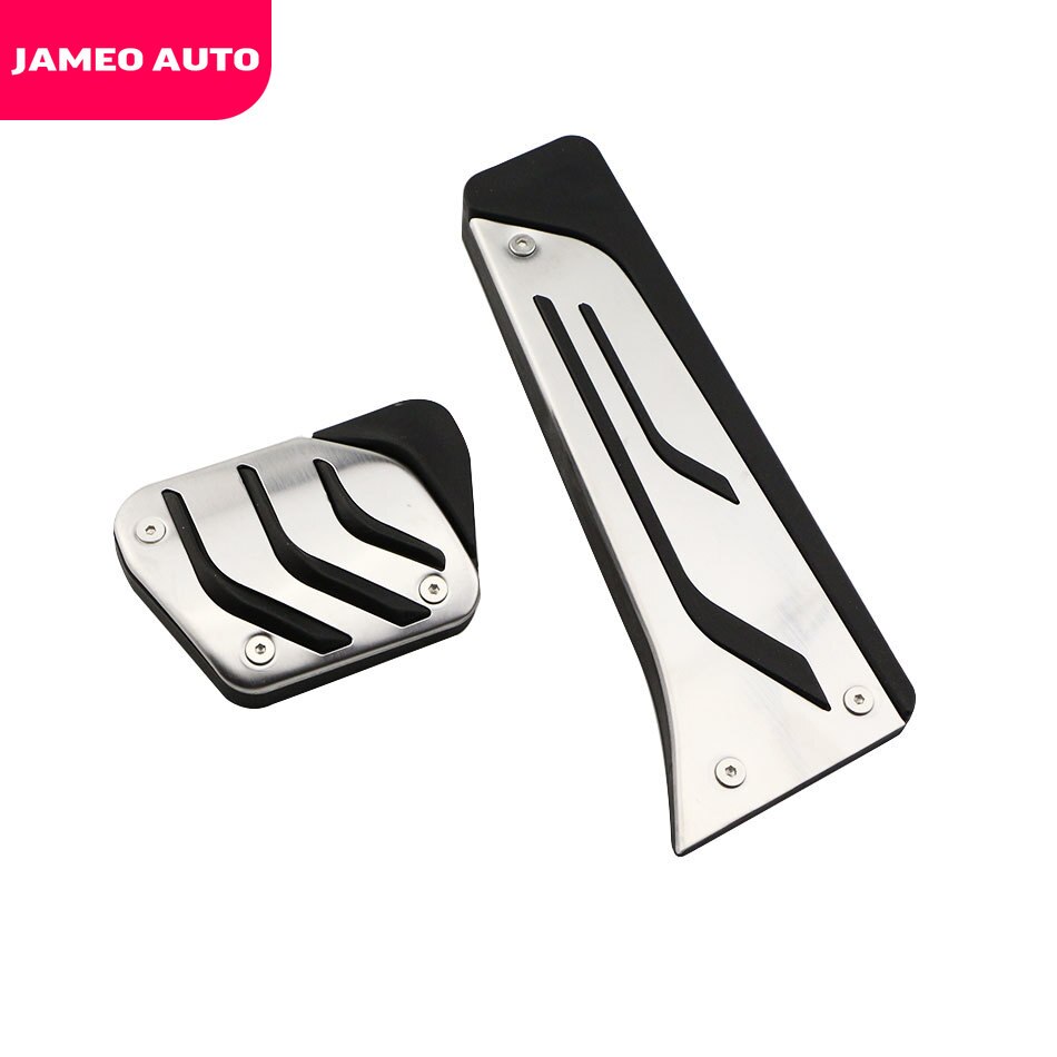 Jameo Auto Stainless Steel Car Fuel Brake Pedals Pedal Cover for BMW 3 M3 X3 X4 X5 X6 F20 F30 E34 E39 E70 E71 E90 E46 GT3 LHD