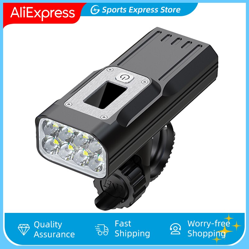 NATFIRE-potente luz OLED para bicicleta, linterna recargable tipo C, 10000mAh, resistente al agua, 2000 lúmenes, GTR60