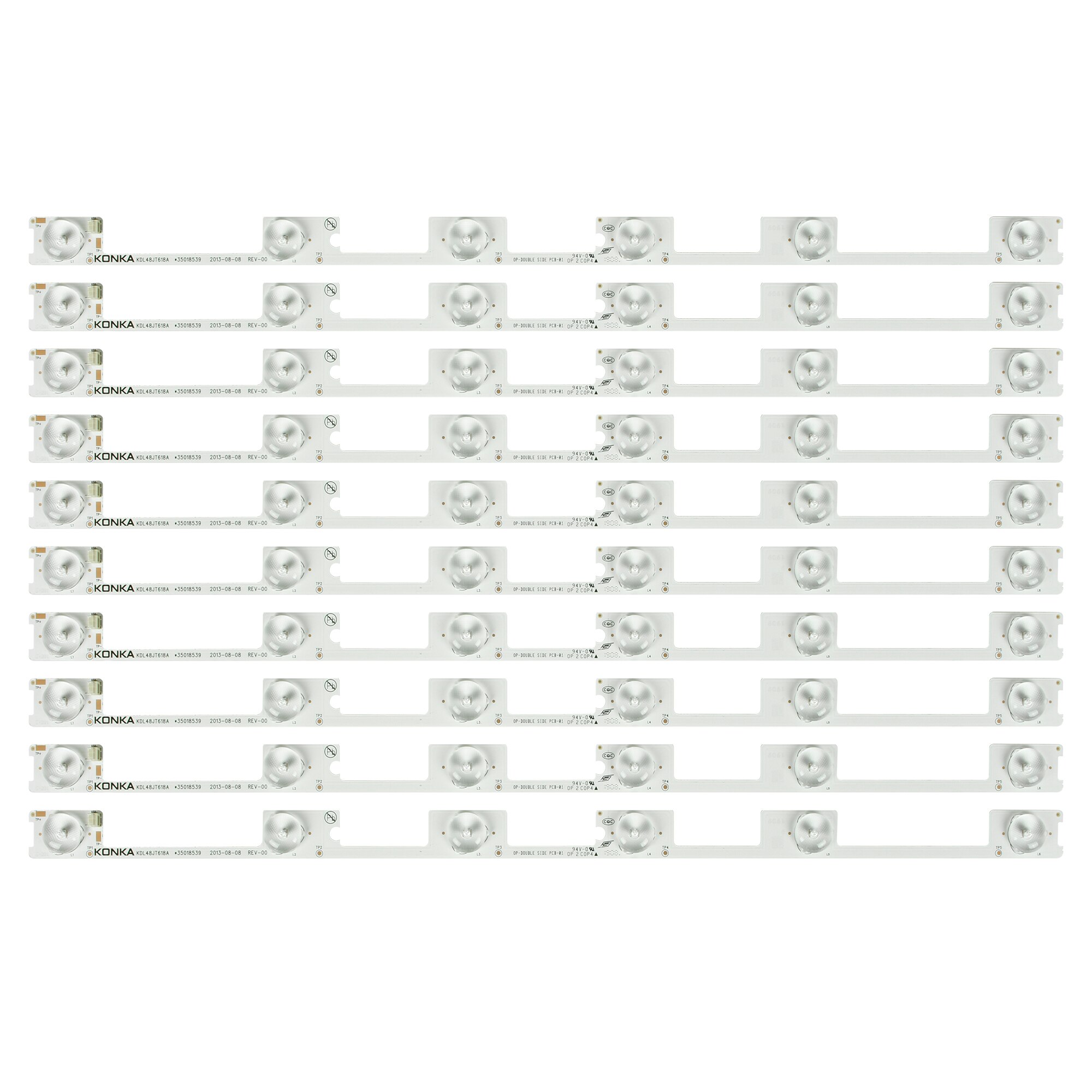 30Pcs X 6V Led Bar Tv Backlight Strips Voor Konka KDL48JT618A KDL48JT618U 258YTK Panel 35018539 6-LEDs 442mm 48 ''Tv Backlit