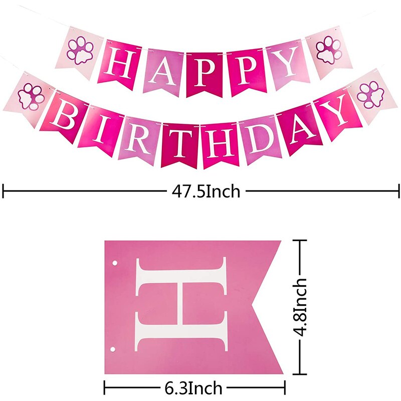 Écharpe Bandana d&#39;anniversaire pour chien, banderole, chapeau et nœud papillon pour animaux de compagnie, fournitures de fête d&#39;anniversaire