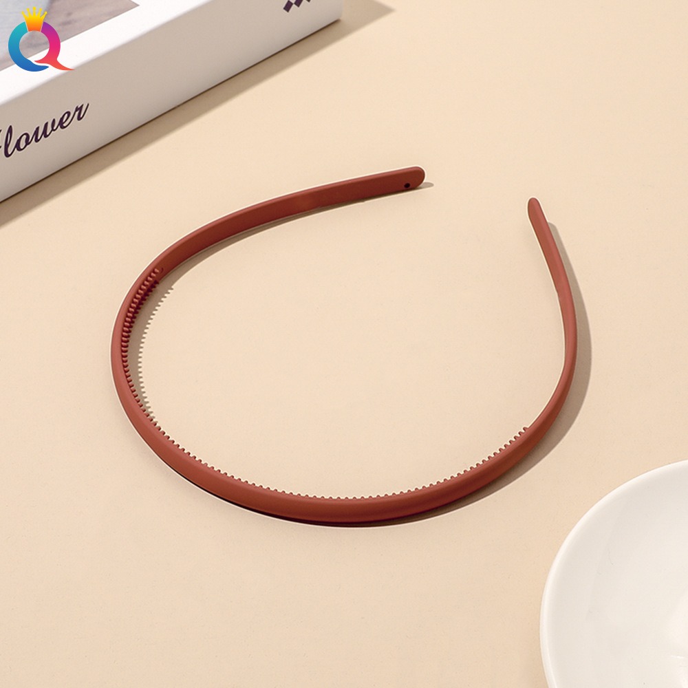 Kunststoff Frosted Rutschfeste Gesichtswäsche Haarbänder Stirnband Frauen Mädchen Haar Kopf Hoop Bands Scrunchie Zubehör Kopfschmuck Ornamente: Rosa
