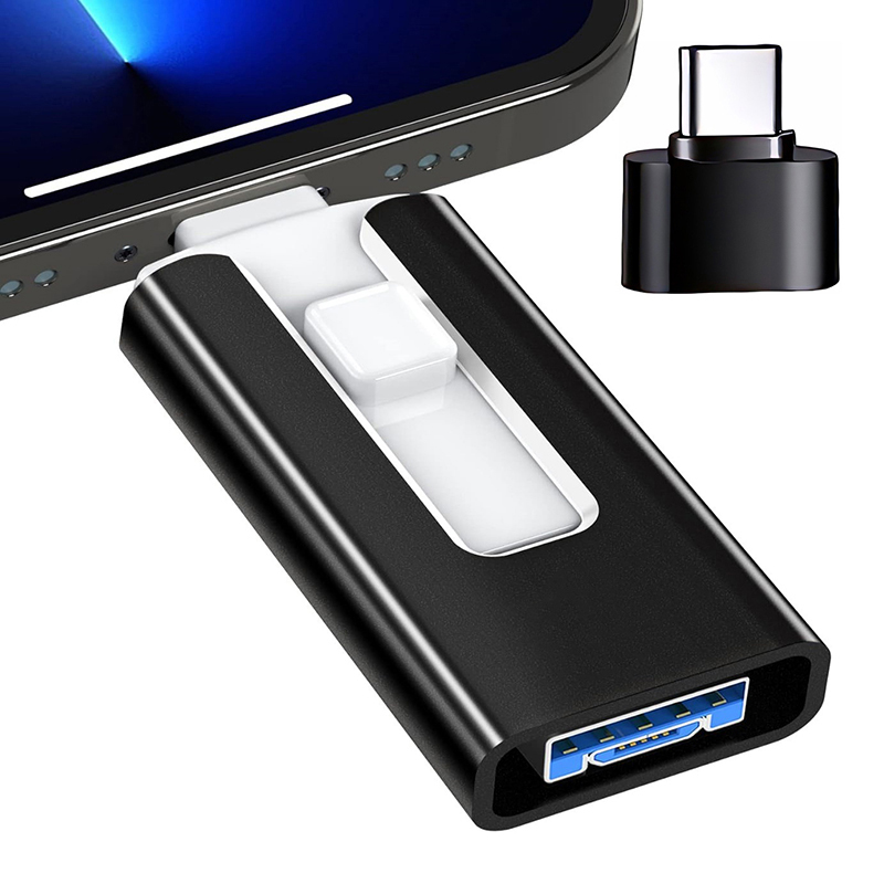 Usb 3.0 -muistitikku 512g 256g 2tb 1tb iphonelle, jossa 4 -in- 1 iphone-liitäntä, mikrotyyppinen pendrive iphonelle 7/8/11/12/13:lle ja ipadille: Vaihtoehto 7 / Vaihtoehto 1