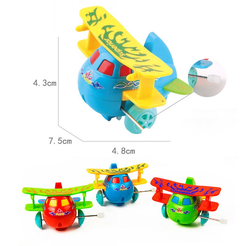 1PC Baby Children&#39;s Funny Wind-up Toys Kids Spring Clockwork Toy Mini Pull Back Cycling Pig/dinosaur/elephant/monkey Wind Up Toy: J-Random Color