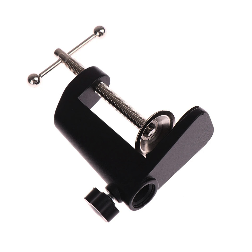 Abrazadera de montaje de mesa de escritorio con Clip en forma de C para micrófono, soporte de brazo de tijera, soporte de luz de mesa