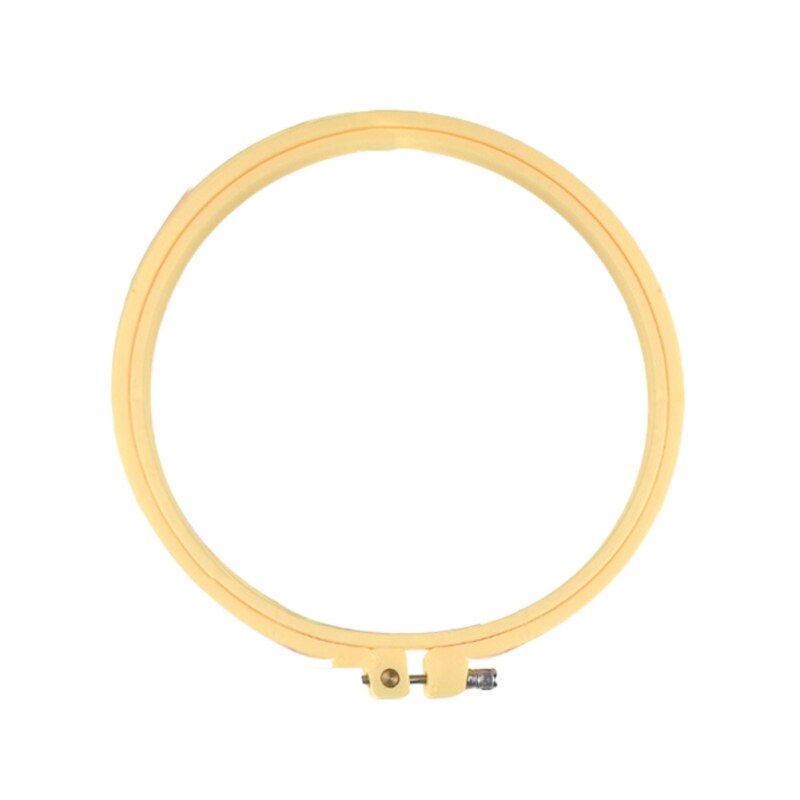 Marco de plástico especial para bordado, con colores aleatorios, accesorios de costura a mano, aro bordado, anillo de Marco bordado: E 18cm