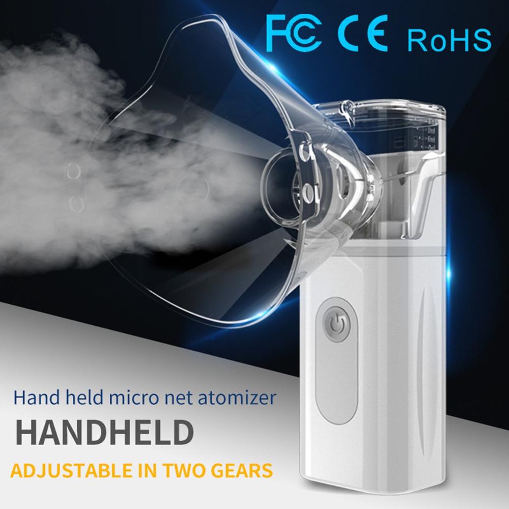 Portable Handheld Compression Nebulizer Atomizer Home Phlegm Humidifier Ultrasonic Micro-Grid Steaming Device For Child Adult