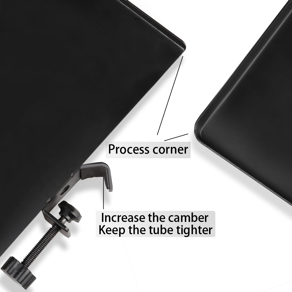 Universal Sound Card Tray 200x140MM Live Broadcast Microphone Mic Rack Stand Phone Clip Holder Black Music Sheet Stand Holder