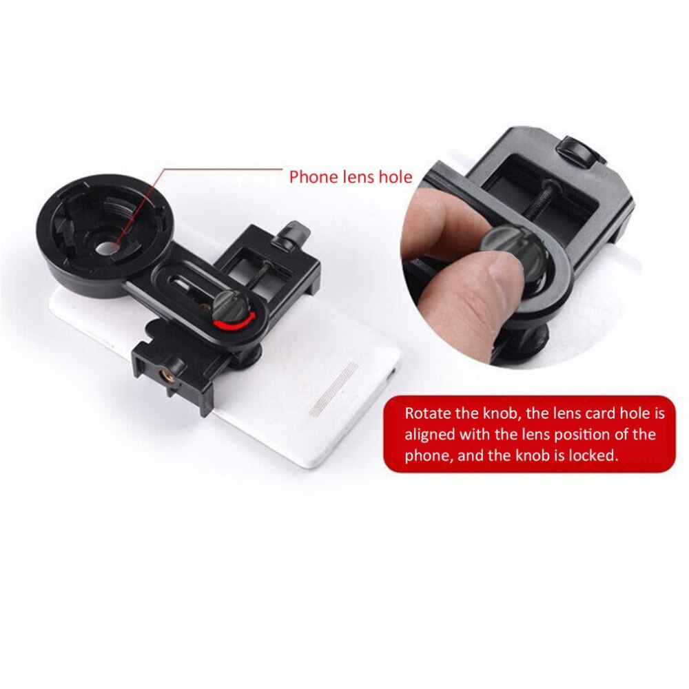Universal Outdoor Monocular Telescope Mobile Phone Holder Camera Video Clip Photography Adapter Clip Mount Bracket