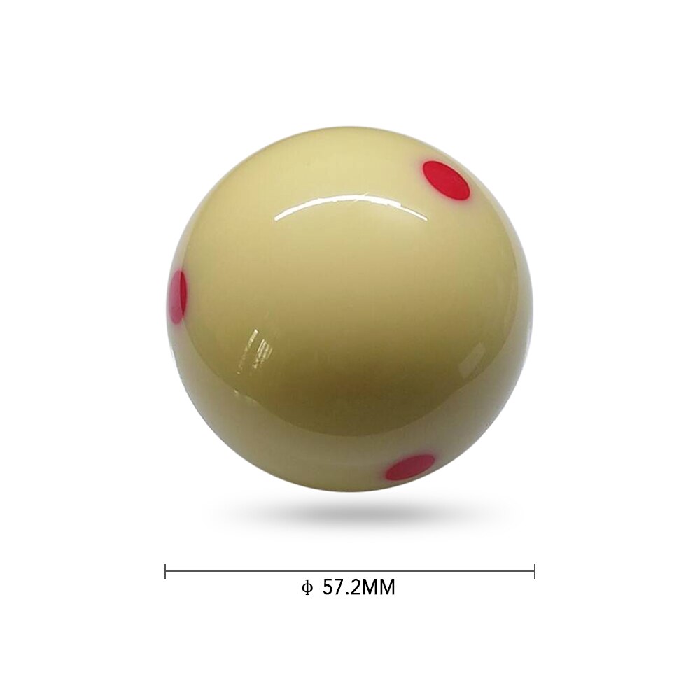 1 PCS Weiß Queue Ball 57,2 MM Rot/Blau 6 Dot-Spot Schlappe Weiß Pool-Billard Praxis ausbildung Queue Ball Billard Pool Ball