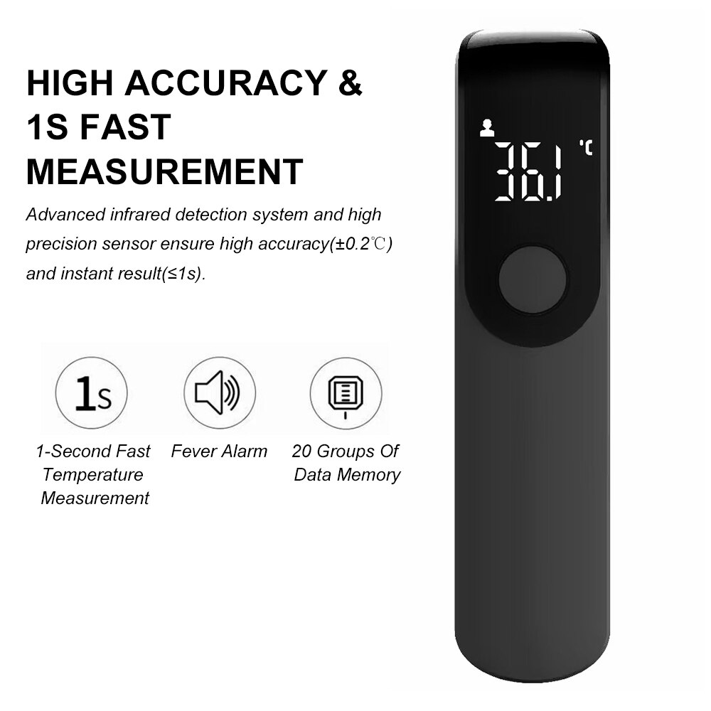 Non-contact Infrared Thermometer LED Screen Digital Thermometer Household Forehead Temperature Meter Electronic Thermometer