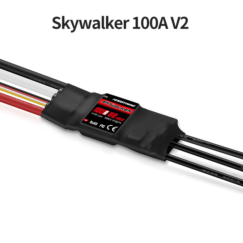 Original Hobbywing Skywalker 12A 20A 30A 40A 50A 60A 80A 100A V2 Geschwindigkeit ESC Regler mit UBEC für RC Hubschrauber Flugzeuge: dunkel Grau