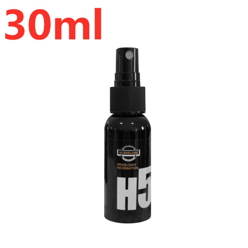 50/30ml Car Headlight Repair Agent H5 Headlight Restoration Polishing Oxidation Liquid Scratch Remove Refurbishment Coating: 30ml