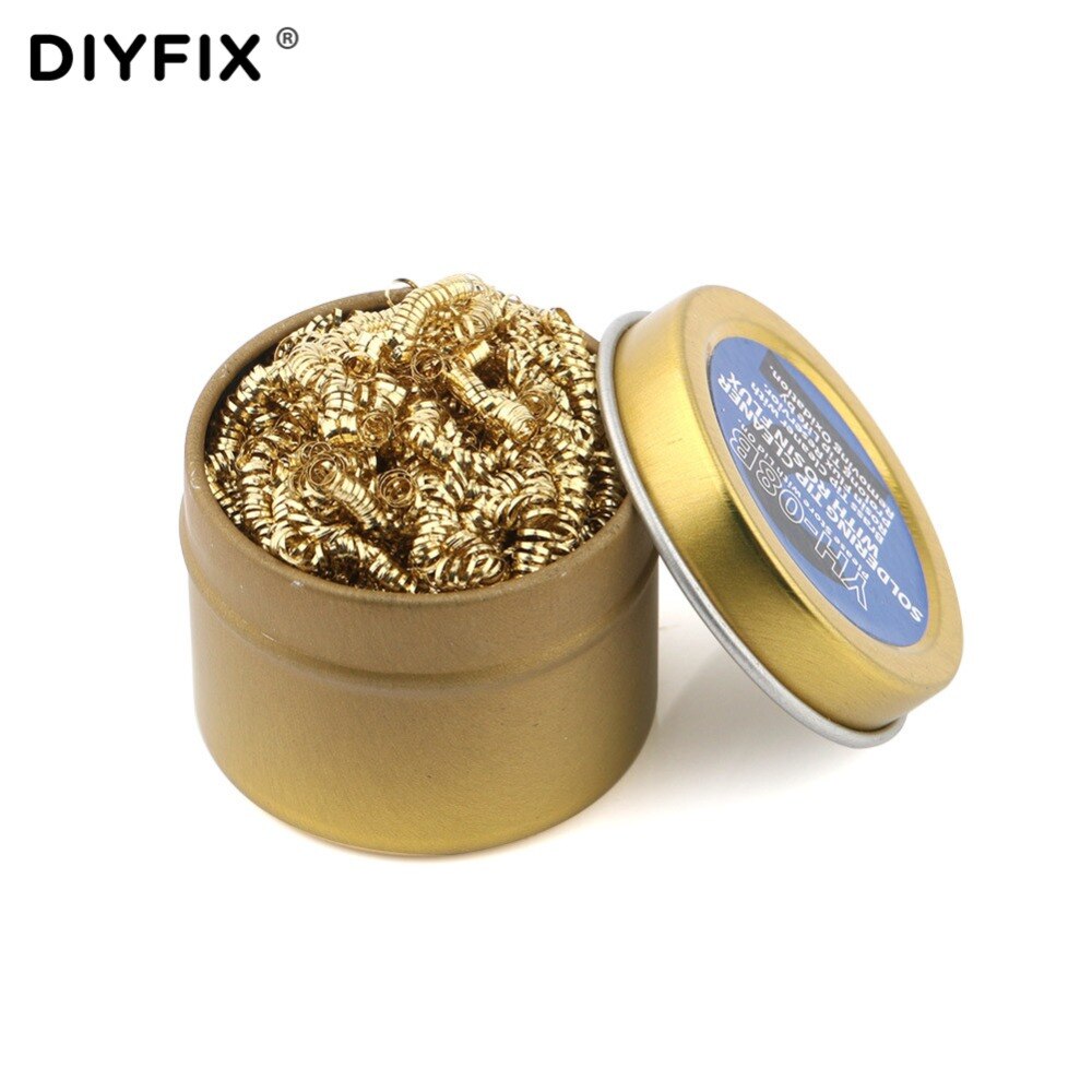 Soldering Iron Tips Cleaner with Rosin Flux Soldering Paste Alloy Copper Brass Wire Sponge Soldering Welding Cleaning Tools Set