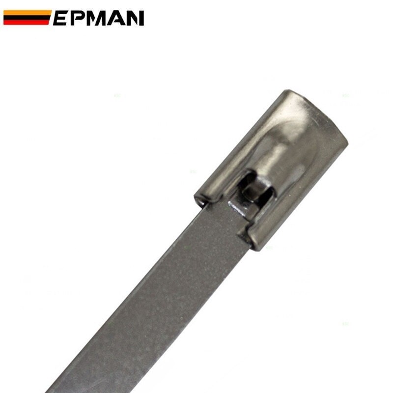 Bridas de acero inoxidable para tubo de escape de BMW, bridas Extra largas y anchas para cables de acero inoxidable para BMW E60 E61 5 SERIES EP-ZS100, 100 unidades