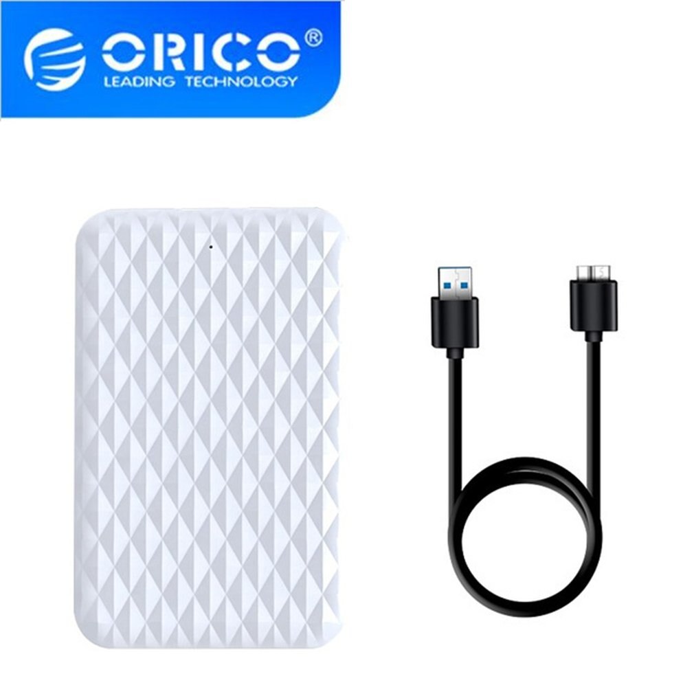 Orico 2520u3 2.5 Polegada hdd caso sata 3.0 para usb 3.0 5gbps 4tb hdd ssd gabinete suporte uasp hd caixa de disco rígido externo: white