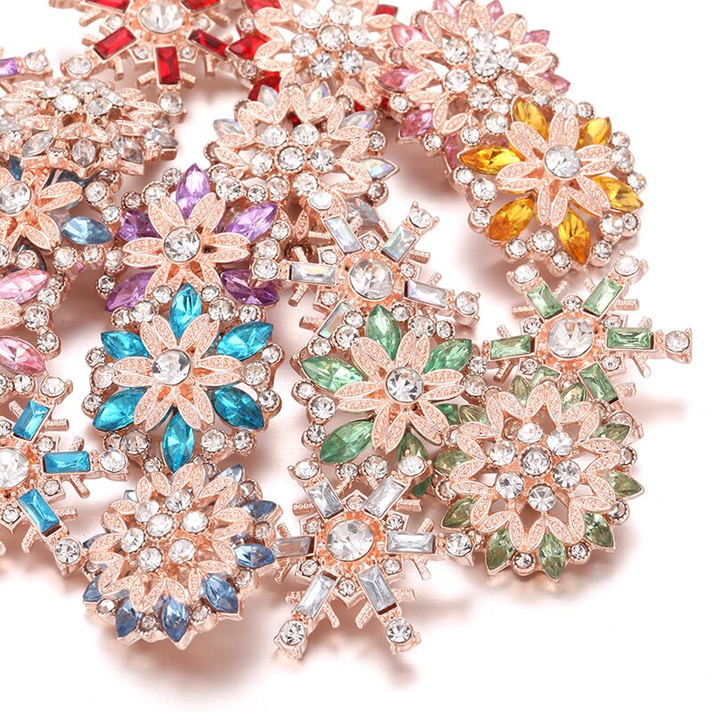 10pcs/lot 18mm Snap Jewelry Mix Many Styles 18mm Metal Snap buttons buttons Rhinestone Snaps Jewelry Bracelet: 7