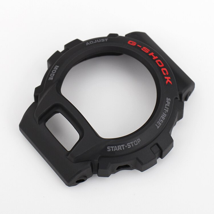 Resin Watch Bezel / Case for Casio G-SHOCK DW-6900/6600/1289 Matte Black Case Frame Watch Accessories: Red-White