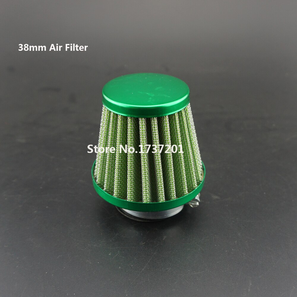 Rød 38mm luftfilter for  gy6 50cc qmb 139 kinesisk scooter moped atv dirt bike 50cc-125cc
