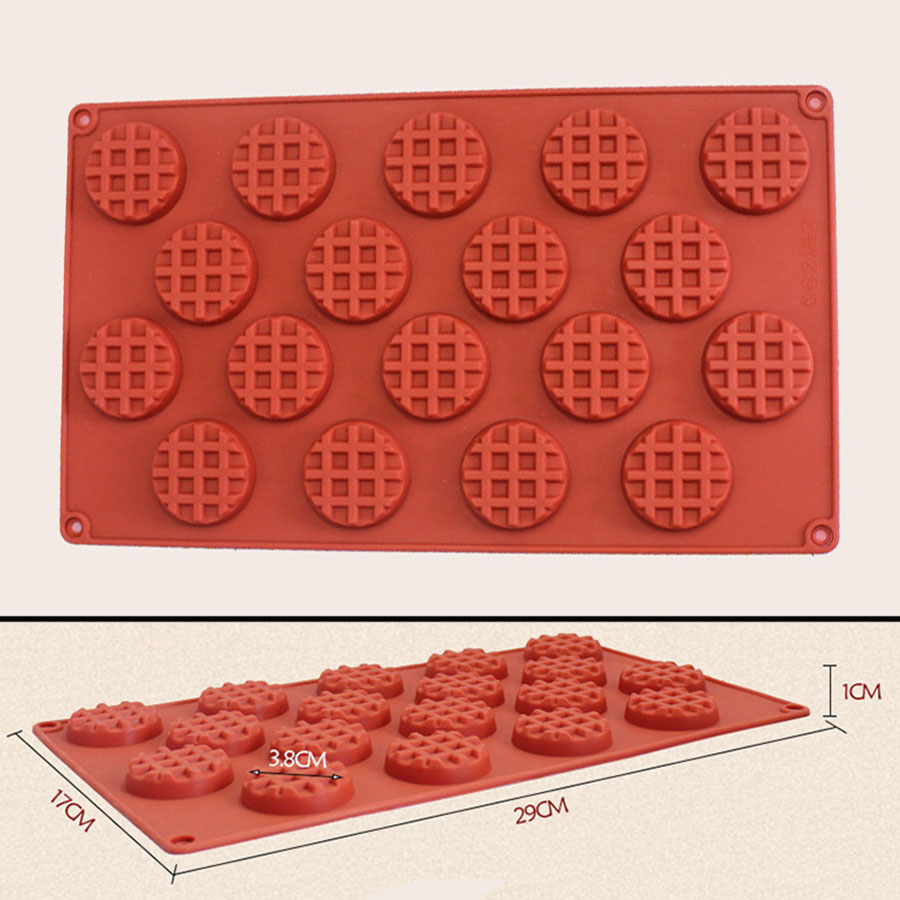 Cokytoop wafle silikonowe formy okrągłe prostokątne gofry narzędzia kuchenne pączek formy robić pieczenia pączek akcesoria dużo gniazda: okrągły