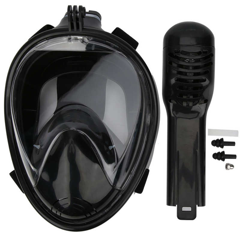 Volledig gezichtsmasker voor duiken, kinderen, onderwater, anti-condens, panoramisch, volledig gezichtsmasker, snorkel, zwemmen, snorkelmasker
