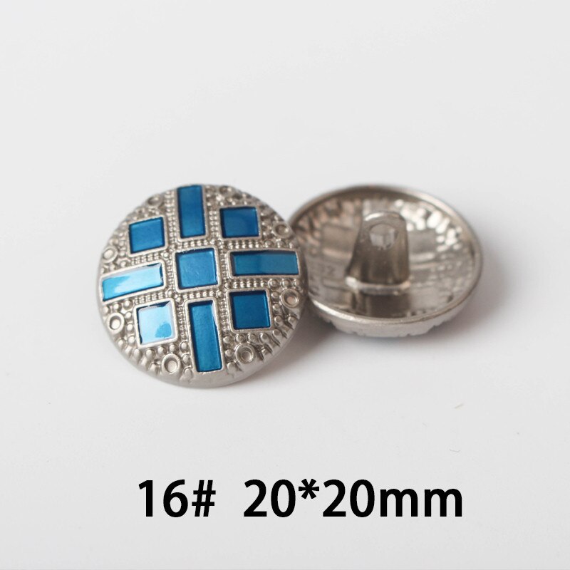 5 stk høykvalitets metall diamantknapper barneull overfrakk genser av klær knapper gylne dekorative knapper: 16
